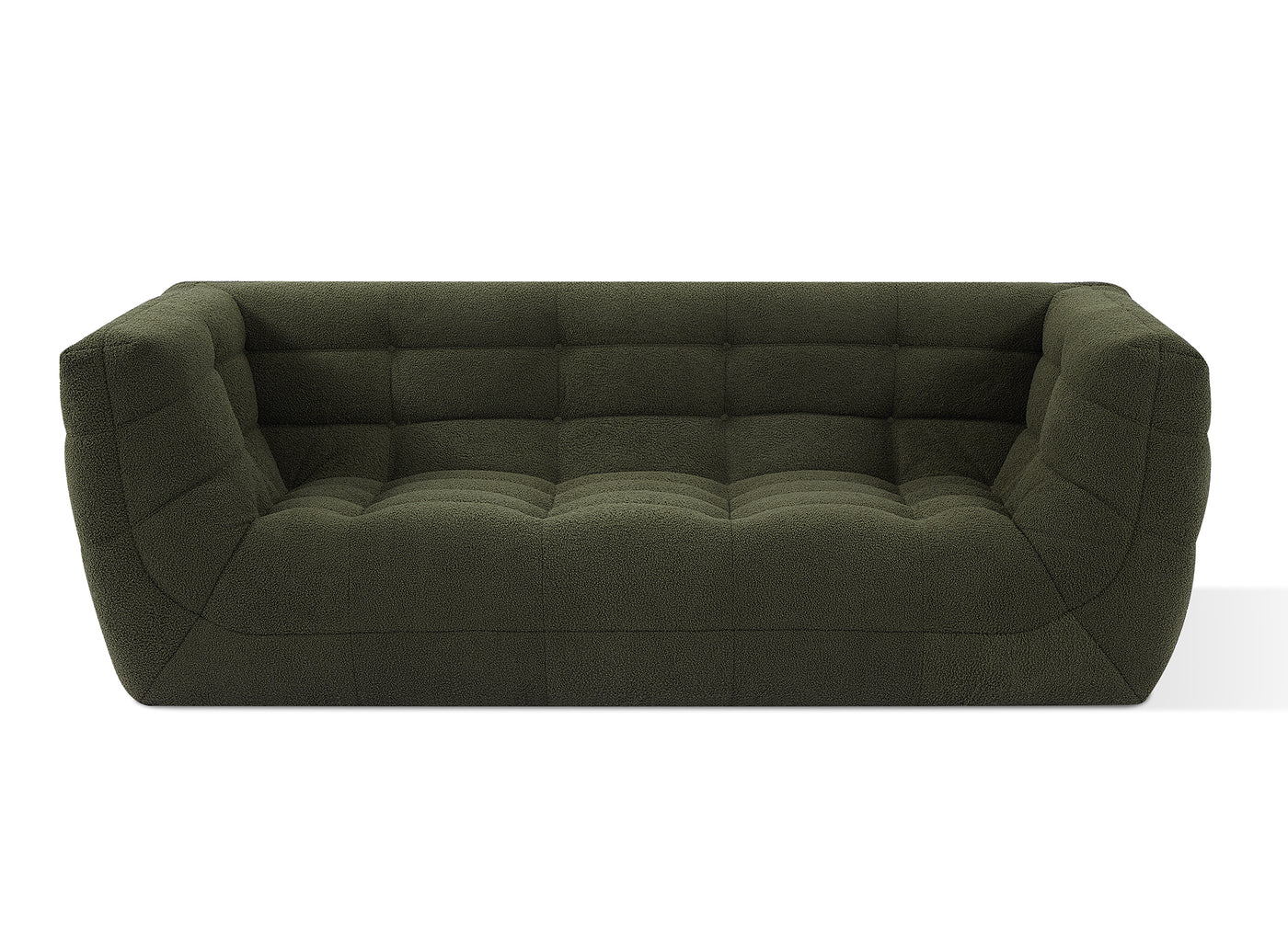 Russo2 Corner sofa ( Green fluffy boucle)