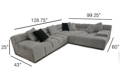 Low back Large L Sofa