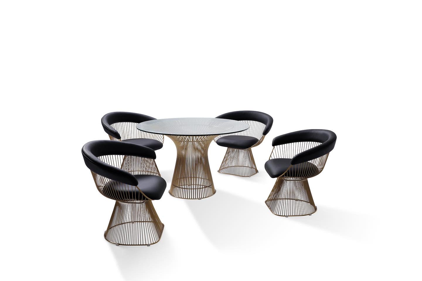 Wire frame Dining Table & Chair Set – Retro modern designs