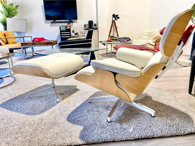 Eames chair & Ottoman (special White edition ) - Retro Modern Designs