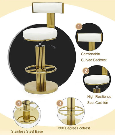 Gatsby stool (adjustable height)