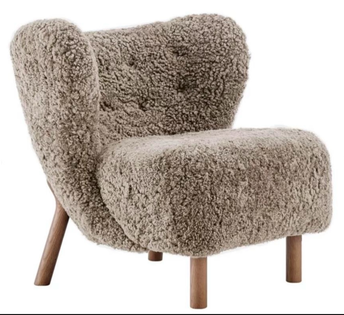 sherpa chair (real sheep fur)