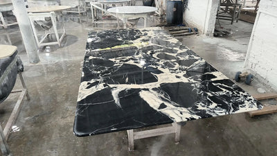 Bulgari marble dining table.