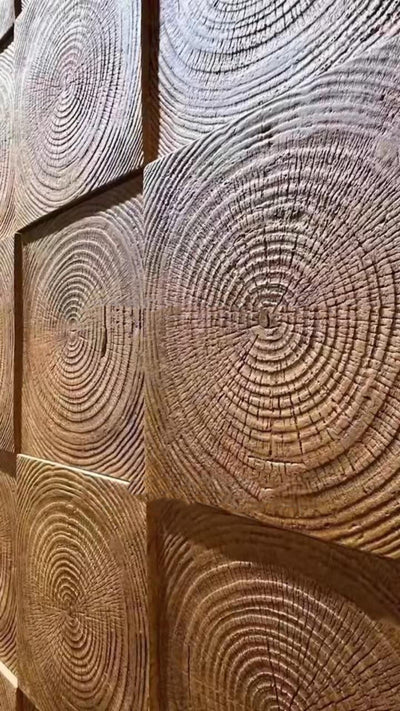 Wood ring PU Wall panels