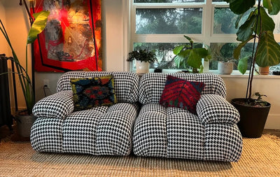 Houndstooth Haven: The Bellivano2 Special Edition Sofa