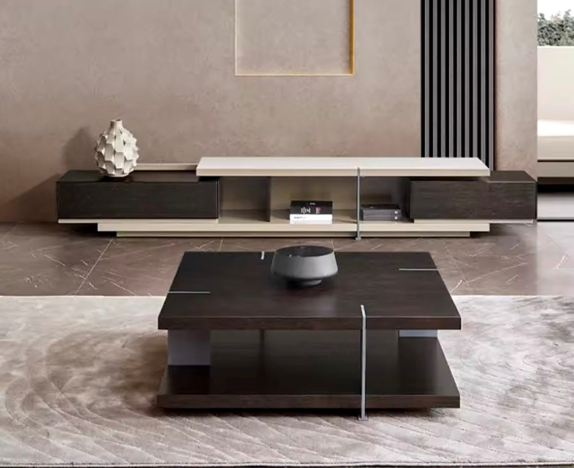 Modern extending Media unit & coffee table set