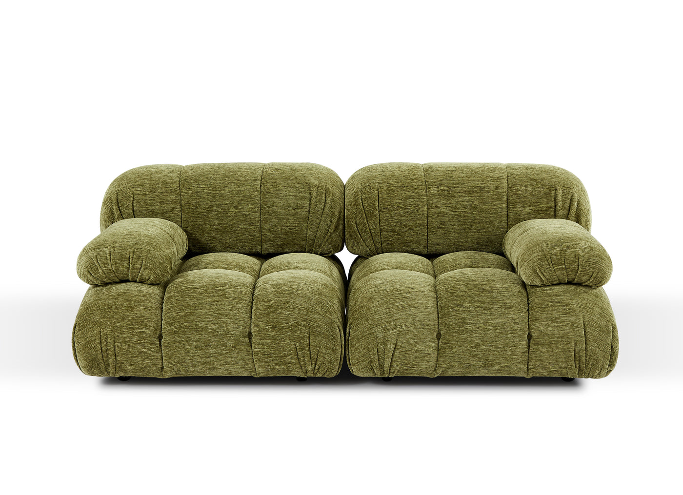 Bellivano2 Love seat (Olive green)