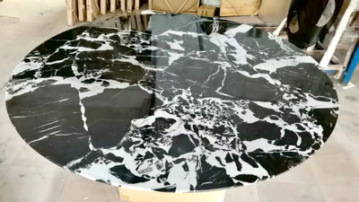 Bulgari marble dining table.