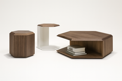 Hexa nest Coffee / side table set