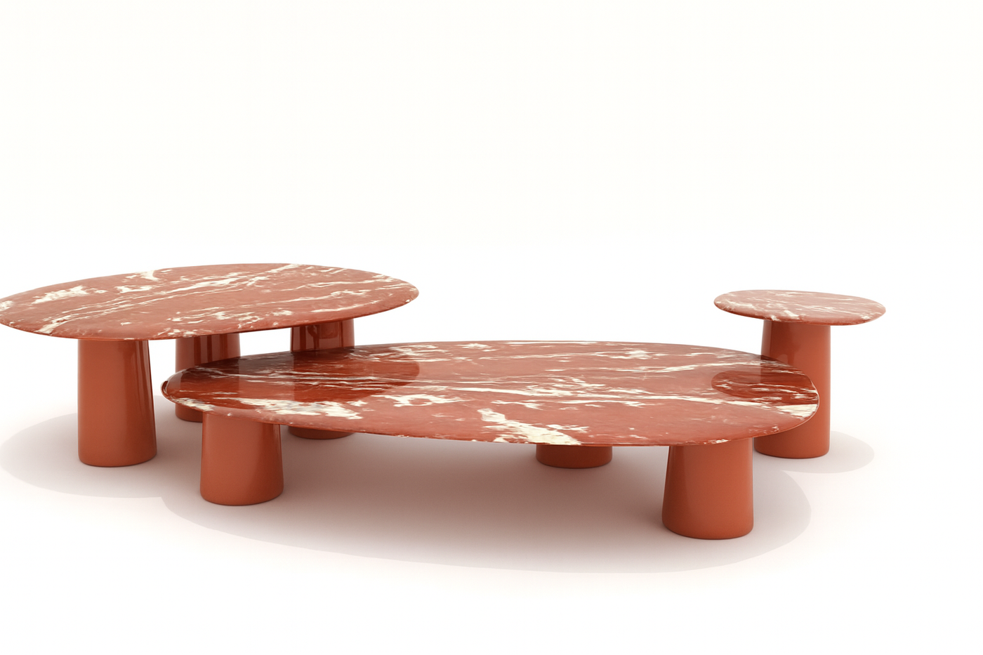 3 piece Marble Coffee table / Side table set