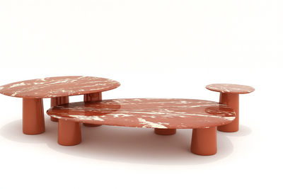 3 piece Marble Coffee table / Side table set