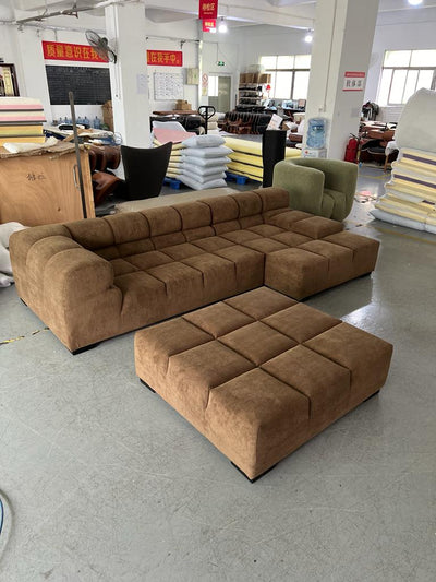 low back sofa Two Piece corner Sofa with Chaise & arm rest