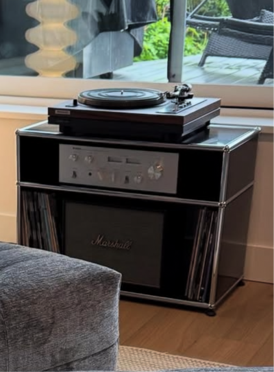 Chrome tech record table  / Storage unit