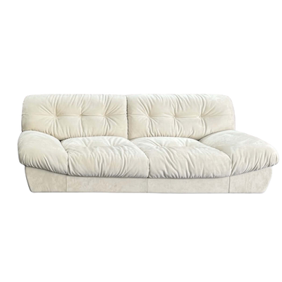 Milan love seat (Cream Alcantara)
