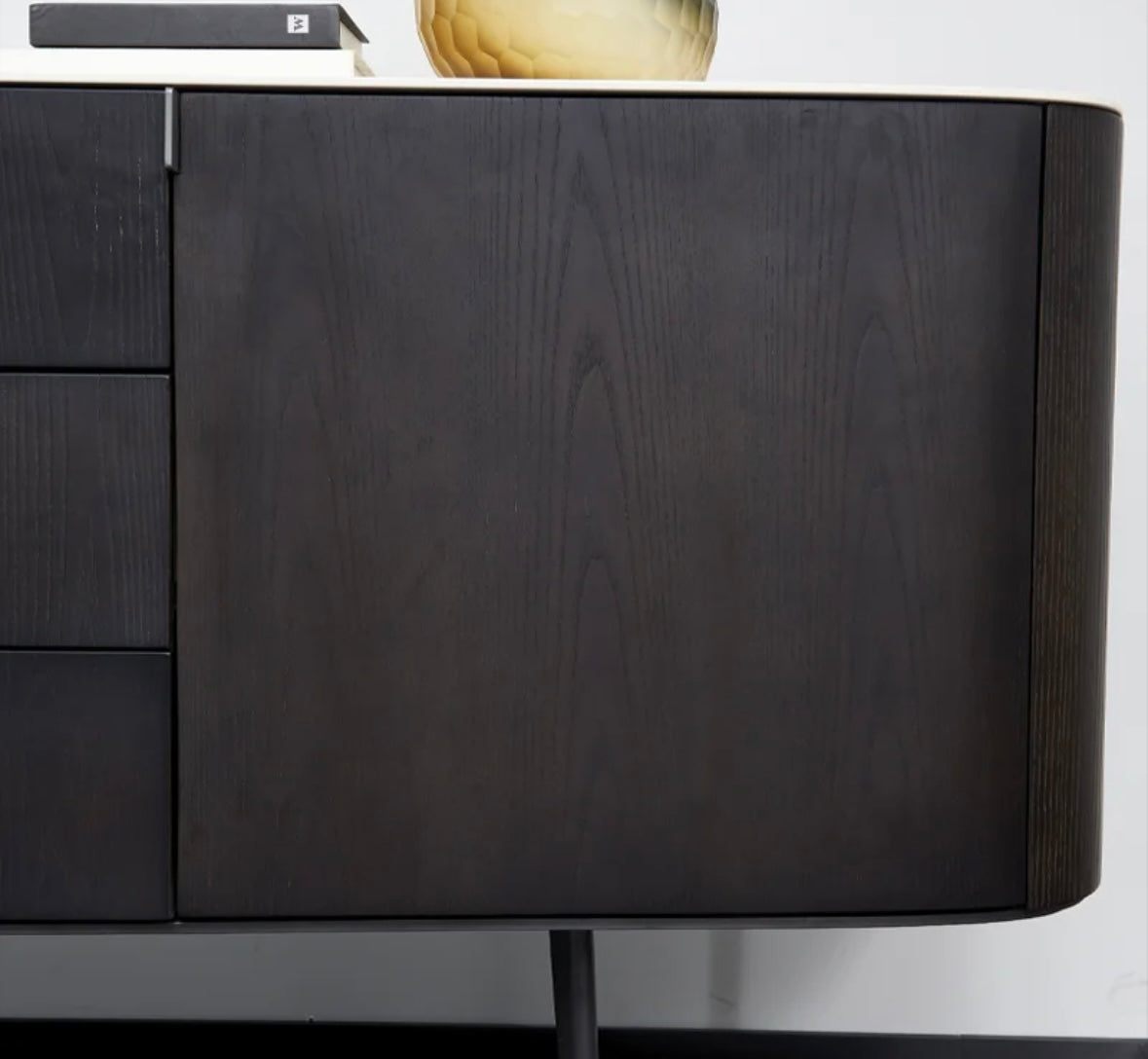 Modern credenza with stone top