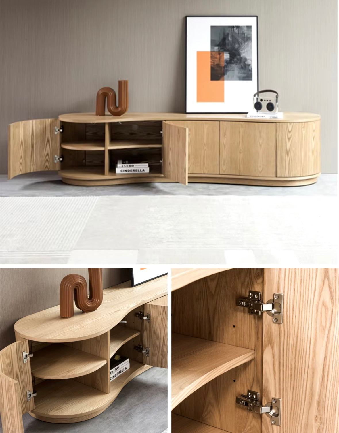 Curved Storage Racks Curved storage – Retro modern designs