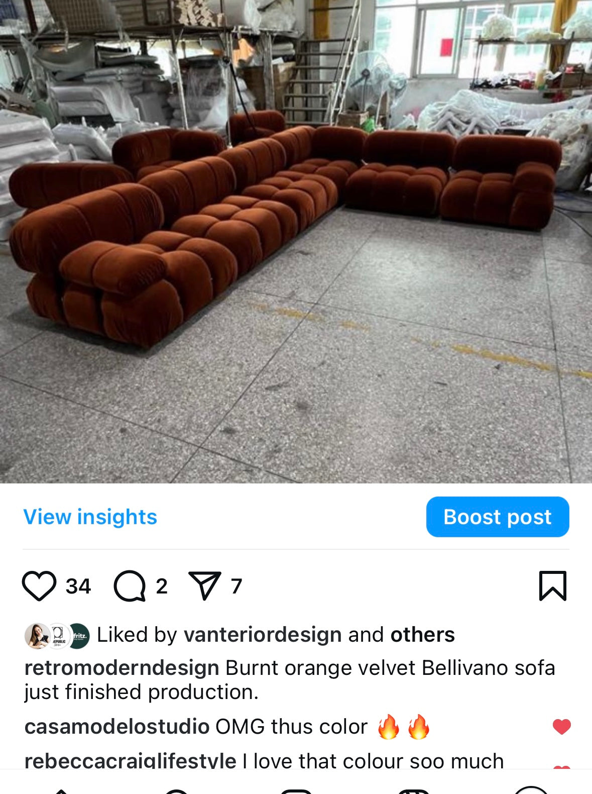 Bellivano2 Large 6 piece L sofa