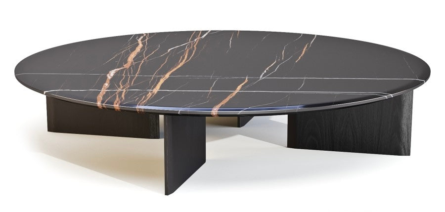 Black Sahara Marble Coffee table (48 in)