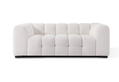 Boba Love Seat White fluffy boucle