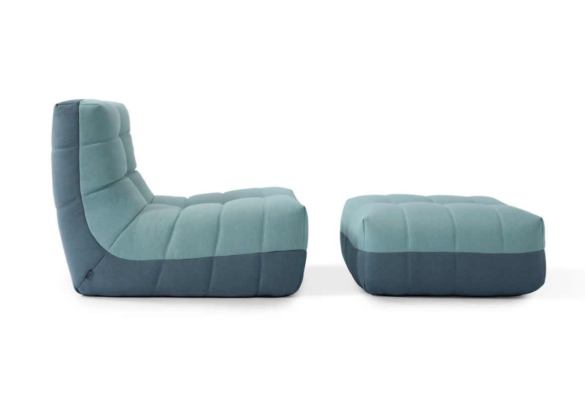 Russo2 Outdoor 3 piece sofa set. Blue /Green