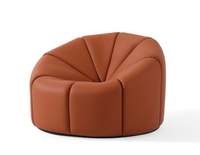 Elle Lounge Chair (Camel brown leather)
