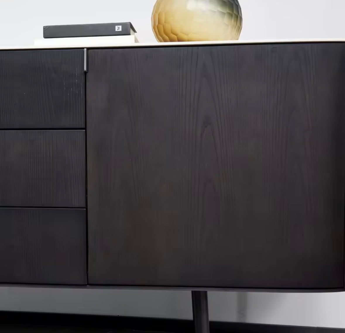 Modern credenza with stone top