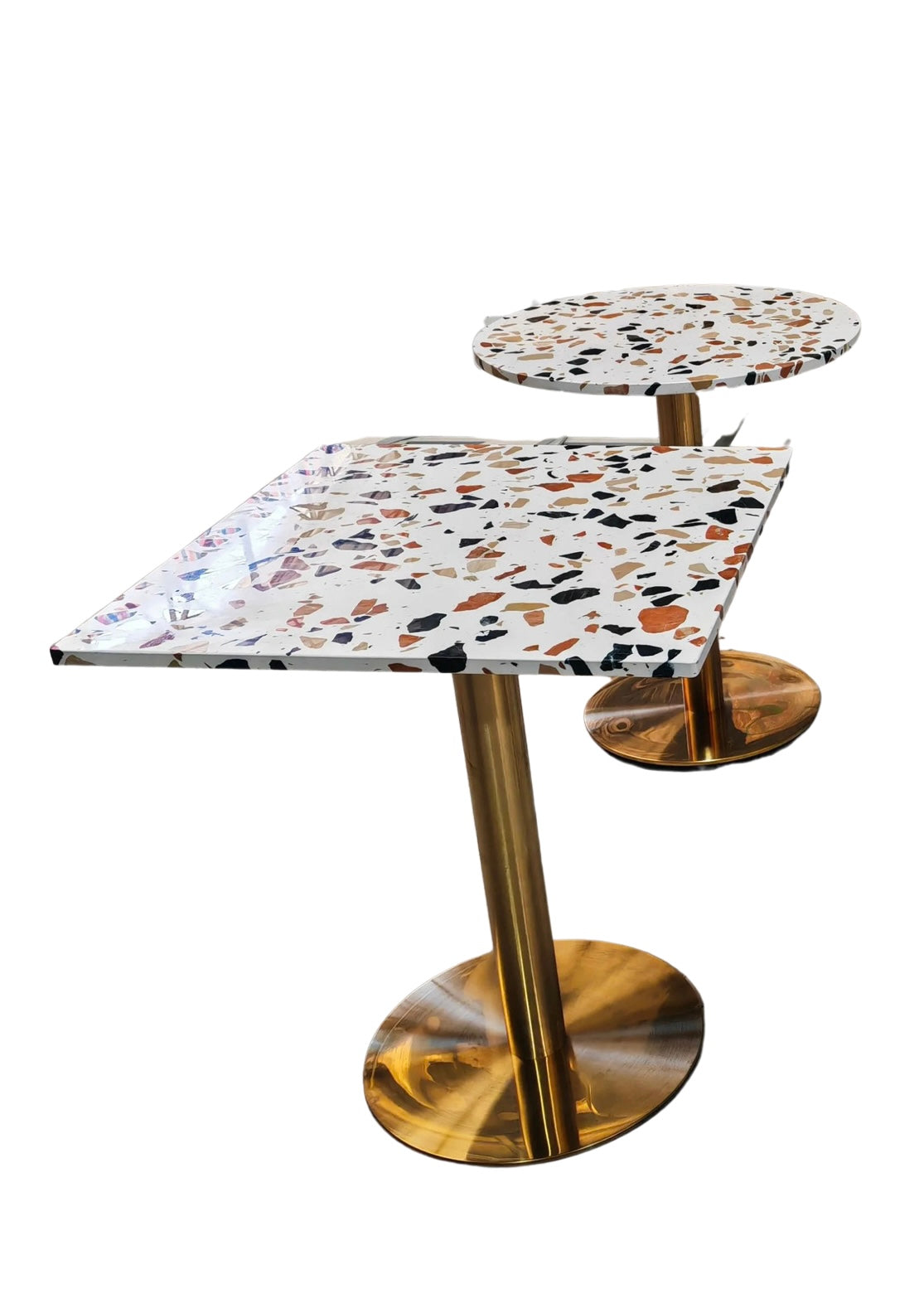 Terrazzo marble tables