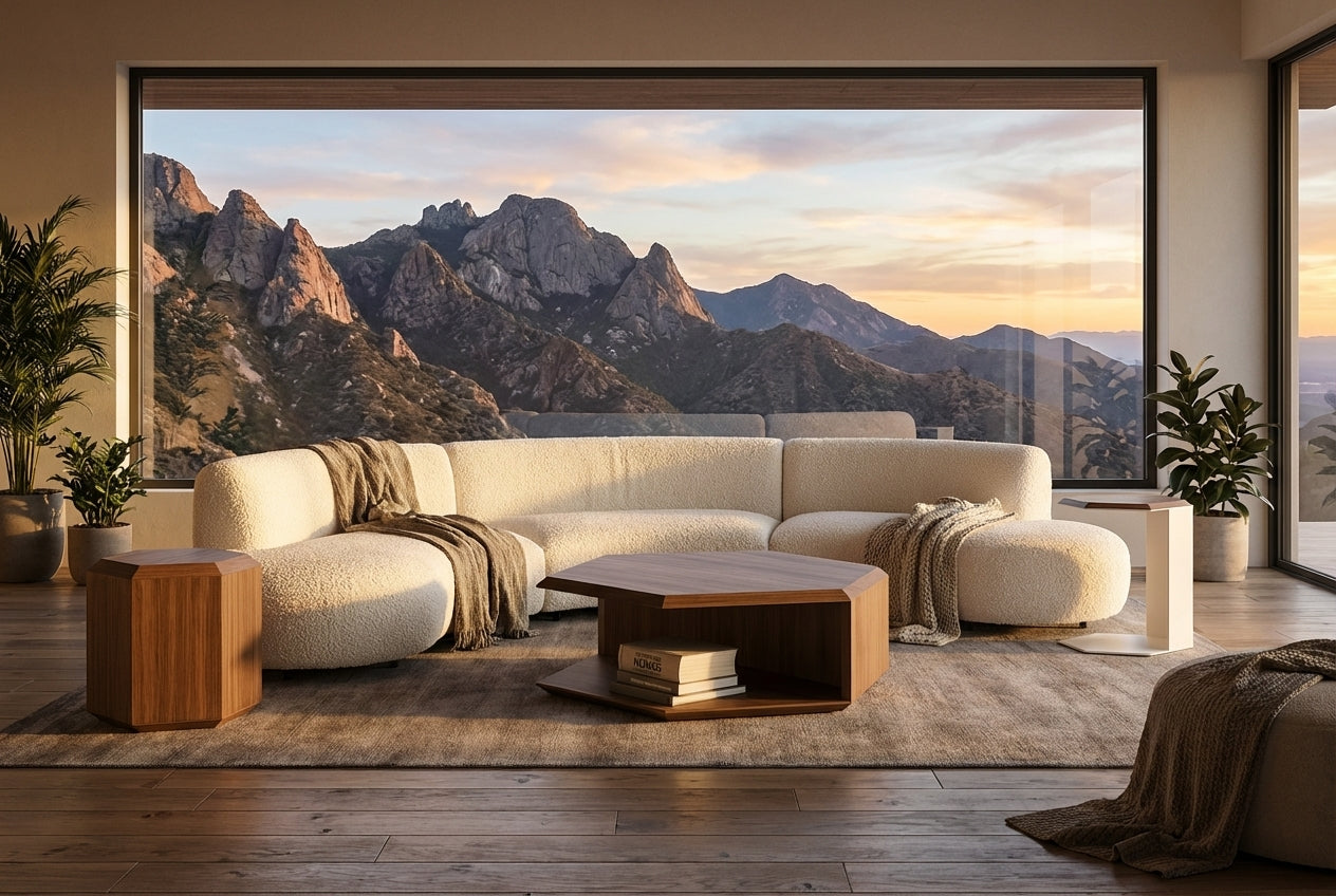 3 Piece Curve Kagan sofa