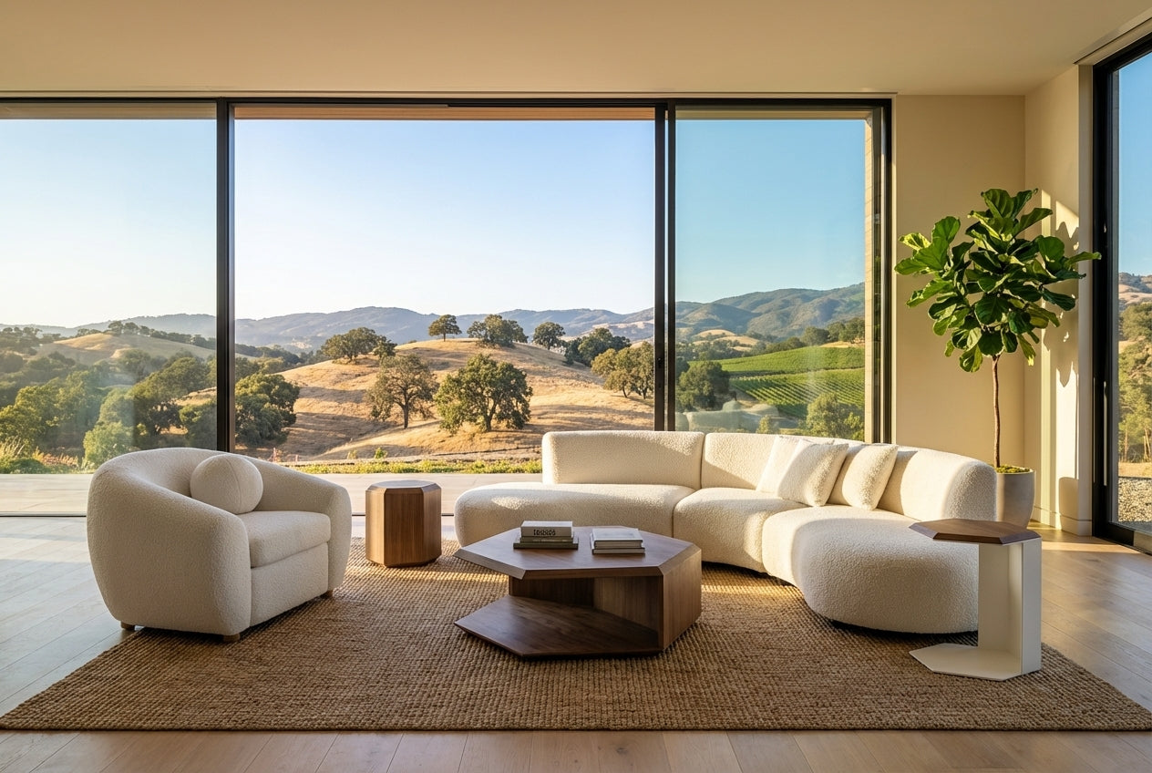 3 Piece Curve Kagan sofa