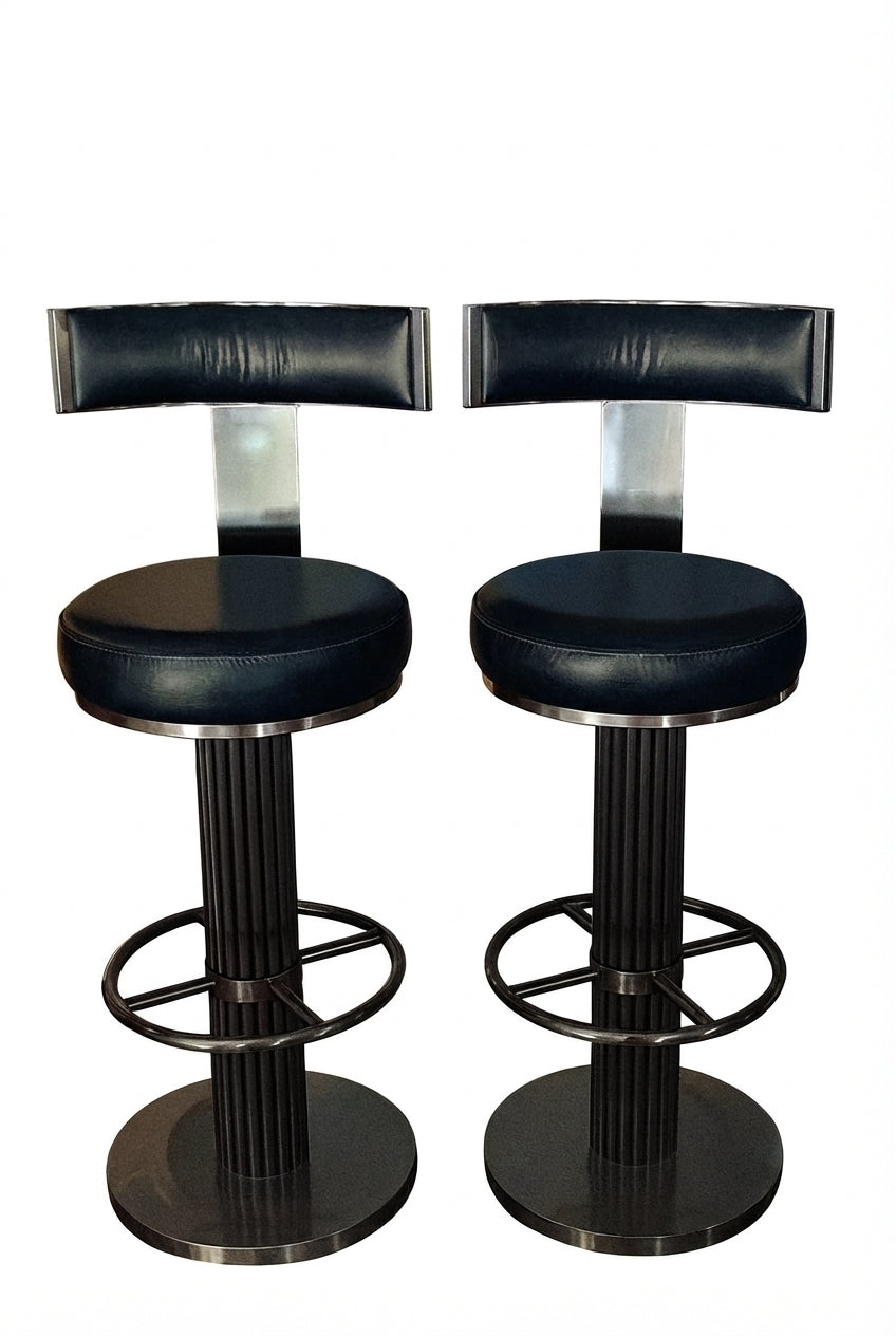 Gatsby stools with back rest (fixed height)
