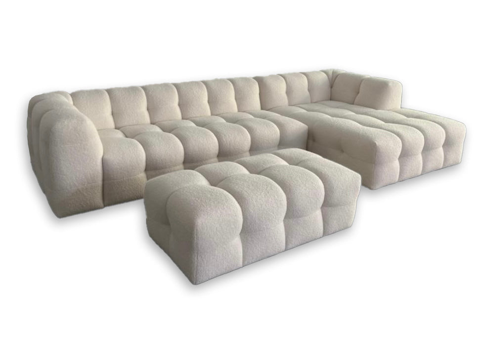 Boba full size sectional with ottoman