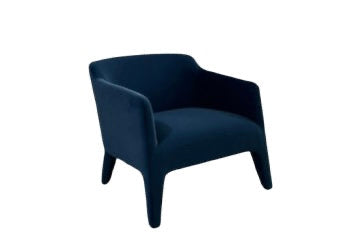 Oslo lounge chair (Blue velvet)