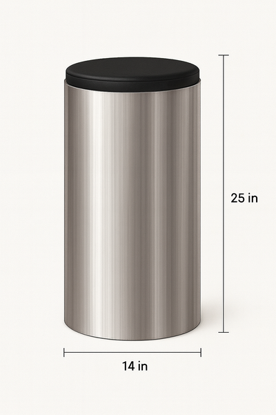 Stainless stool / Leather pad
