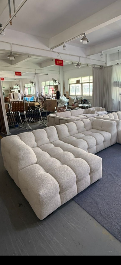 Boba Sectional mini (Cream boucle)