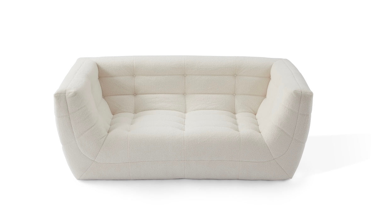 Russo2 Mini corner sofa (white fluffy boucle)