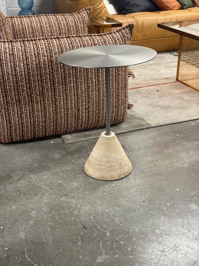 Rock steel side table