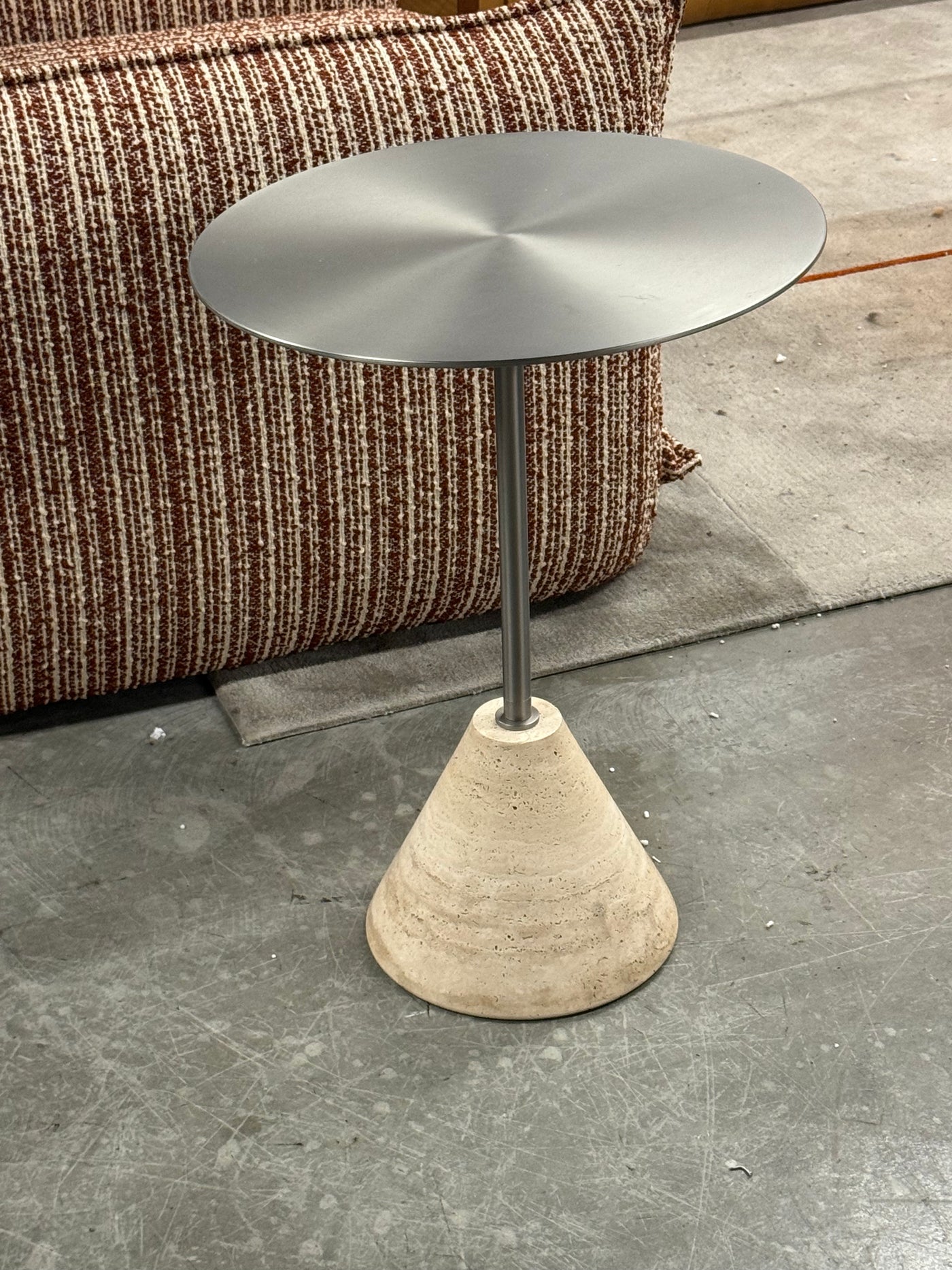 Rock steel side table