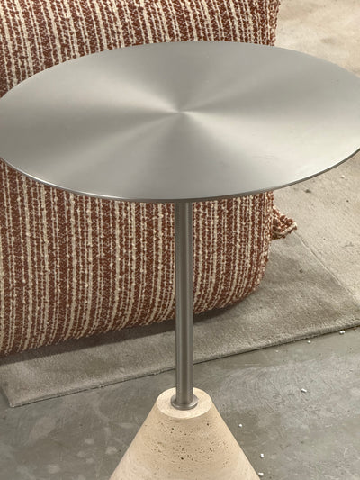 Rock steel side table