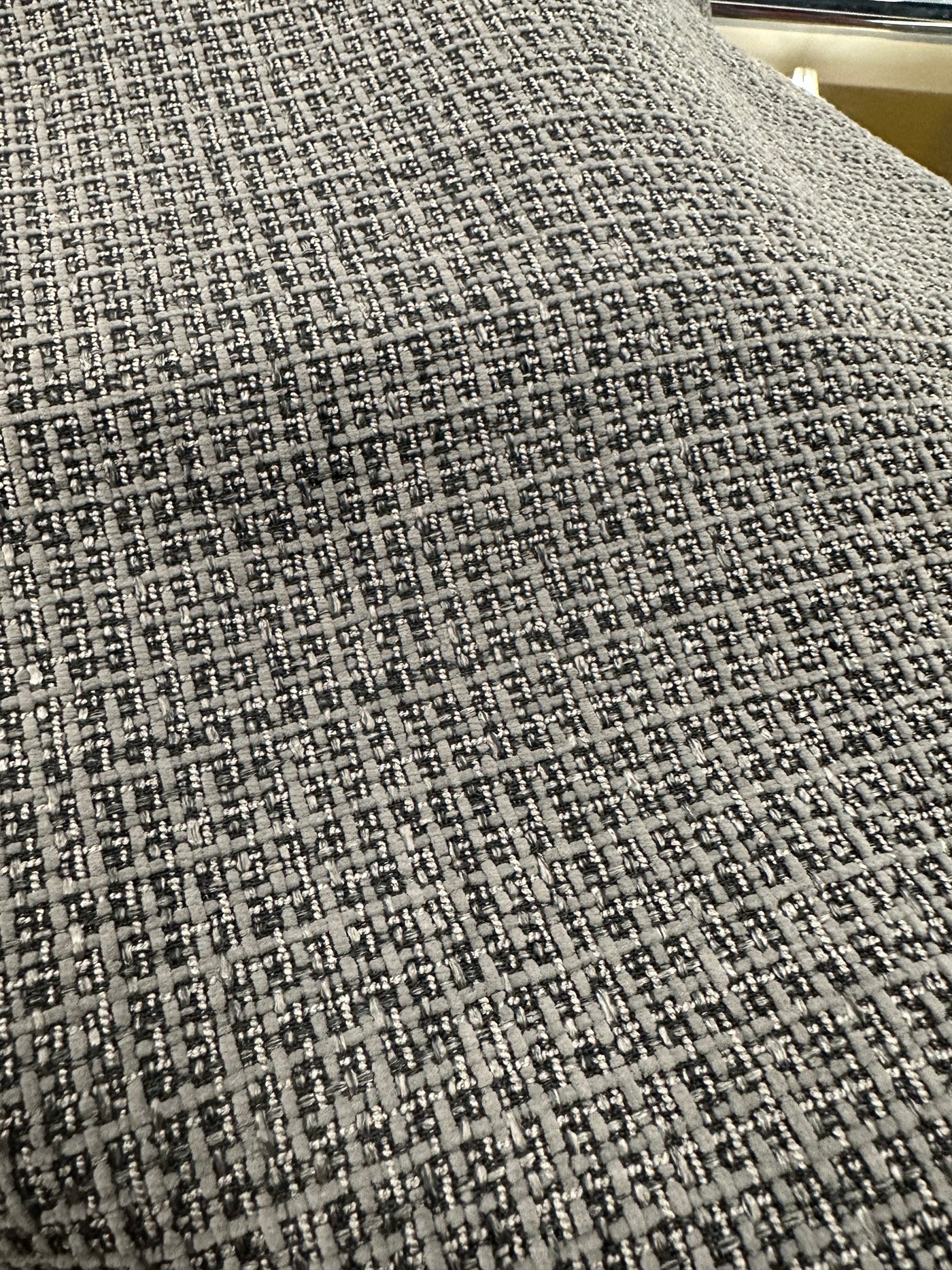 Dark grey Bristol weave fabric