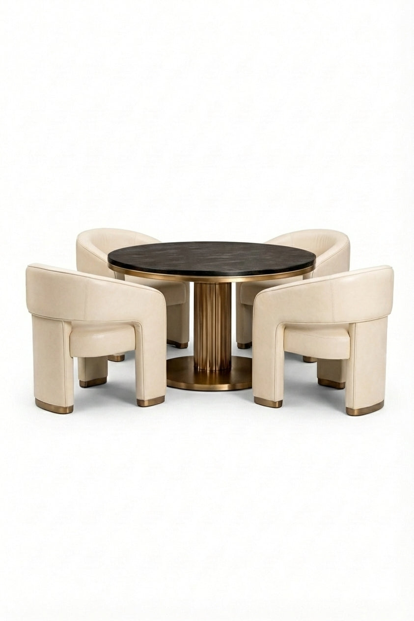 Normal Table Lounge Club lounge dining table set – Retro modern designs
