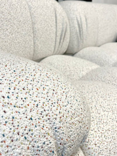 Bellivano2 Modular Love Seat in Sparkle Boucle