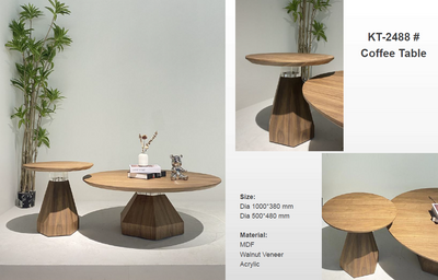 Artisan coffee table and side table set