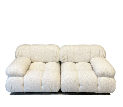 Bellivano2 Modular Love Seat in Sparkle Boucle