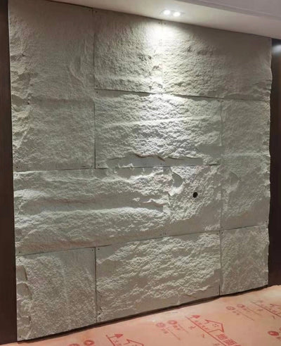 White Artificial stone wall panels (6 pieces per box)