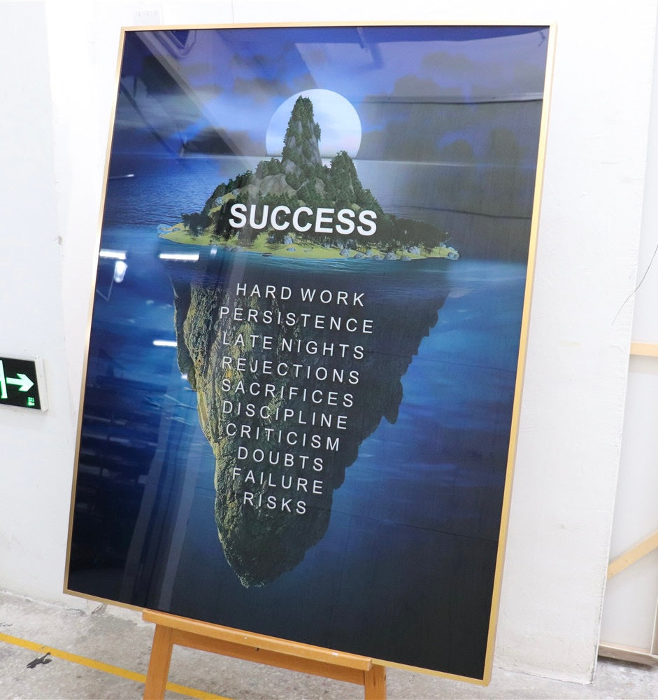 Success motivation ( acrylic /resin ) 90x120cm ( high gloss )