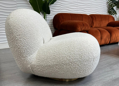 Cloud lounge chair (cream maya boucle)