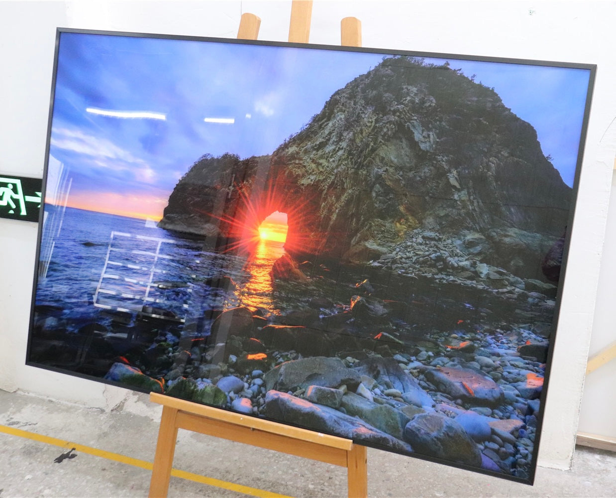 Cabo Sunset Scenery art on acrylic with resin printing ( high gloss )