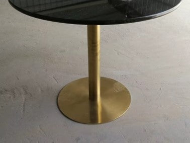 Green Marble dining table with Metal base (36In)