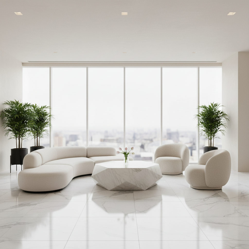 Kagan curve sofa living room set