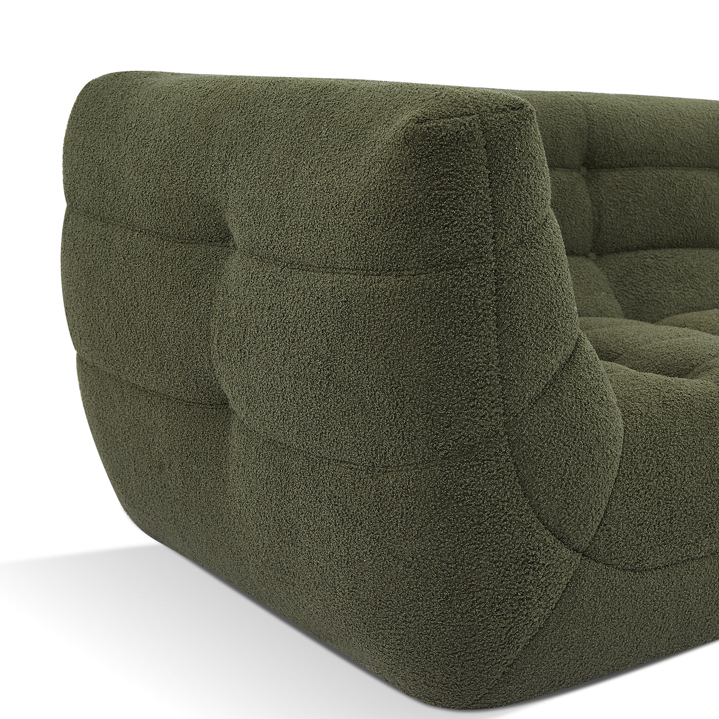 Russo2 Corner sofa ( Green fluffy boucle)